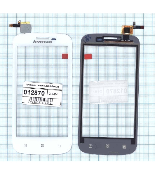 Сенсорное стекло (тачскрин) для Lenovo A760, белое