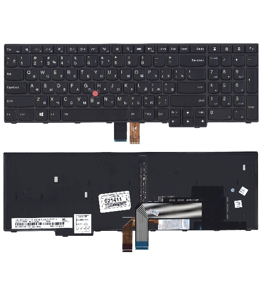 Клавиатура для ноутбука Lenovo Thinkpad Edge E550 E550C E555 E560 E565 черная с подсветкой