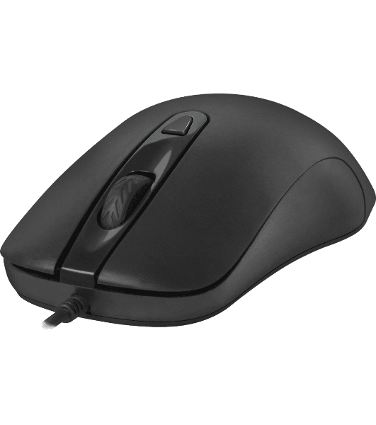 Мышь проводная Defender Classic MB-230 черный, 1600 dpi, USB, кнопки - 4