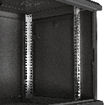 Шкаф телекоммуникационный 19' настенный 9U ExeGate EC-WM-9U.450.G.BLACK (19', 9U, 600x450x500 мм (ШхГхВ), передняя дверь закаленное стекло, съемные боковые панели, пыле- и влагозащита IP23, черный RAL 9004), фото5