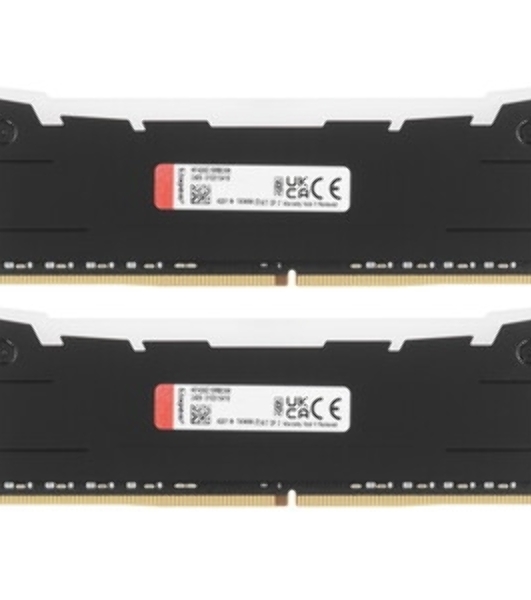 Оперативная память Kingston Fury Renegade, DDR4, 64GB (4x16GB), 3600MHz, CL16, DIMM, с радиатором, RGB, серебристый/черный