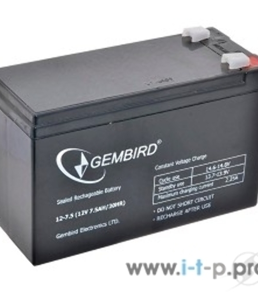 Батарея для ИБП Gembird Аккумулятор для Источников Бесперебойного Питания BAT-12V7.5AH