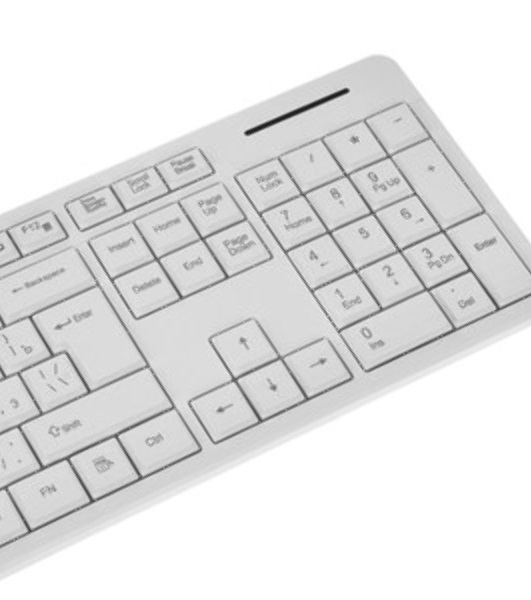Клавиатура беспроводная Ritmix RKB-304W White