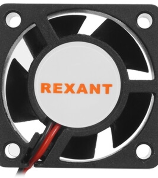 Вентилятор для корпуса Rexant RХ 4020MS 12VDC черный, 40 мм, 6900 об/мин, 28 дБ, 2 pin
