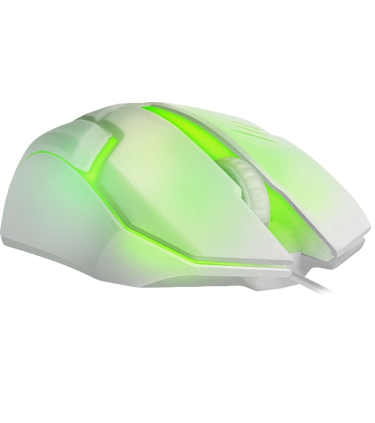 Мышь проводная Defender Cyber MB-560L белый, 1200 dpi, USB, кнопки - 3