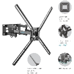 Кронштейн для телевизора Kromax CORBEL-9, 32'-75', макс. 55кг, настенный, поворот и наклон, фото12