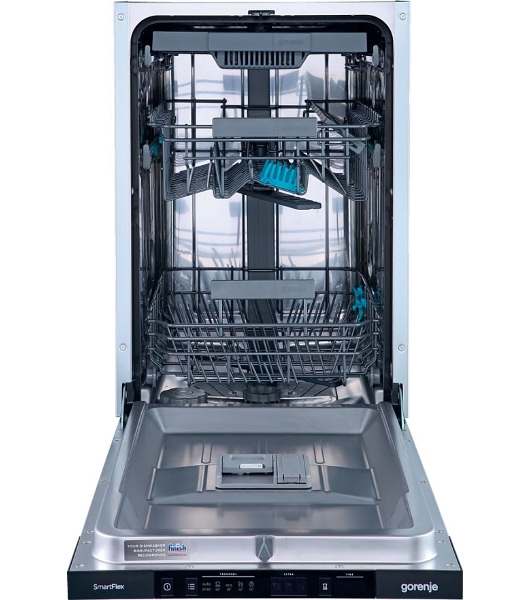 Встраиваемая посудомоечная машина GORENJE GV561D11 Встраиваемые ПММ шириной 45 см,Количество корзин:3,Бак из нержавеющей стали,Защита от перелива: Полный AquaStop,Расход воды на цикл: 9 л,Уровень шума: 45 дБ (А) относительно 1 пВт,Габаритные размеры (вхшхг): 81,5 × 44,8 × 55 см