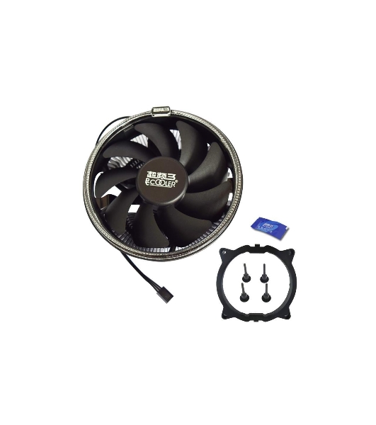 Кулер PCCooler E126MB черный 120мм алюминий 1800rpm 26.5db 4-pin 92W 70мм