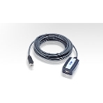 Кабель удлинитель активный(с усилителем) USB 2.0 AM/AF 5m, ATEN UE250-AT, 4 pin, опрессованный, серый, фото2