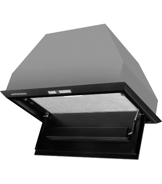 Вытяжка встраиваемая Kuppersberg Intro 60 Black черный, 54 см, 1500 куб. м/ч, 43 дБ