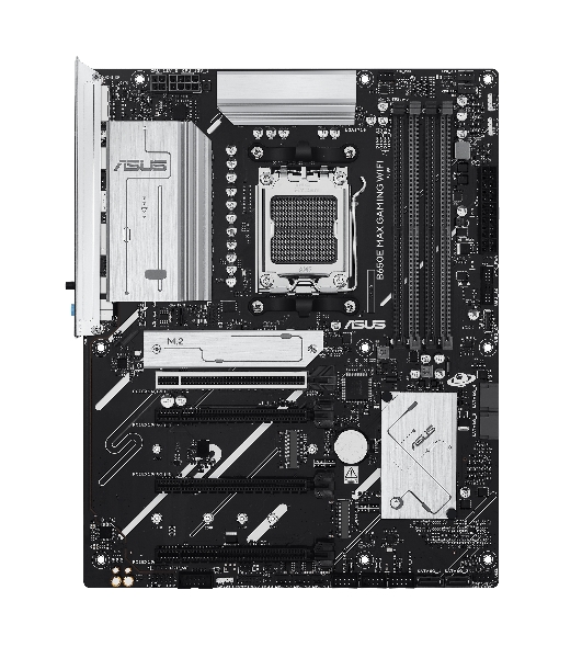 Материнская плата ASUS B650E MAX GAMING WIFI, AM5, AMD B650, 4xDDR5, 4xSATA, 3xM.2, 1xPCIe 5.0 x16, 1xPCIe 4.0 x16, 2xPCIe 3.0 x1, 1xDP, 1xHDMI, 1x2.5Gb LAN, Wi-Fi 6E, Bluetooth 5.3, 4xUSB-A 10Gbps, 1xUSB-C 10Gbps, 2xUSB-A 5Gbps, 2xUSB-A 2.0, 3x3.5 мм, 7.1, ATX
