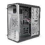 Компьютерный корпус ExeGate EX284018RUS Minitower BA-201 Black, mATX, (AA350, 80мм), 2*USB, Audio, фото7
