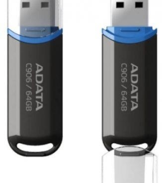 Флешка USB ADATA Classic C906 (AC906-64G-RBK), 64Gb, USB 2.0, R/W 15/5, черный/синий