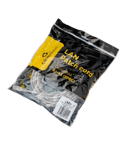 Патч-корд LSZH UTP Cablexpert PP31-5M cat.5e, 5м, литой, многожильный, серый