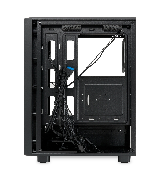 Компьютерный корпус HSPD M510, Mesh Mid Tower, черный, TG, 0.5 SPCC, 4x120мм ARGB ATX, mATX, mITX 180/280/160мм 1x2.5', 1x3.5', 7xPCI 2xUSB-A 3.0 517x277x418мм