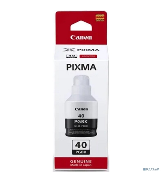 Контейнер с чернилами Canon GI-40 BK для GM2040/G5040/G6040. Черный. 6000 страниц.