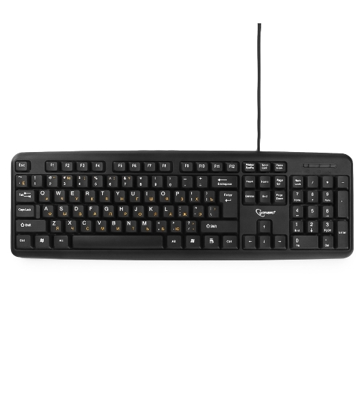 Клавиатура проводная Gembird KB-8320UXL-BL, USB, черный