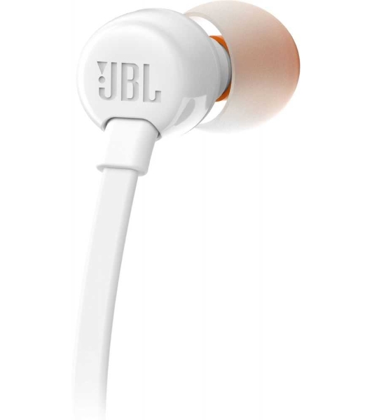 Проводные наушники JBL Tune 110 белый, внутриканальные, Jack 3.5 мм