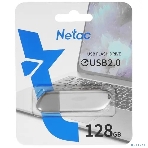 Флешка USB Netac U352 128Gb NT03U352N-128G-20PN, USB 2.0, с колпачком, металлическая, фото16