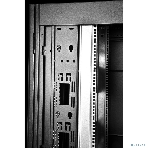 Шкаф серверный ПРОФ напольный 42U (800 1200) двери двойные перф. 2 шт., черный, в сборе, фото3