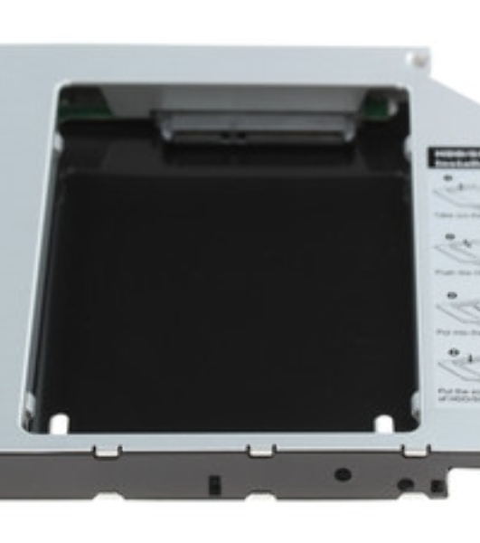 Мобил рек AgeStar SSMR2S, для замены привода в ноутбуке на 2,5', SATA, черный