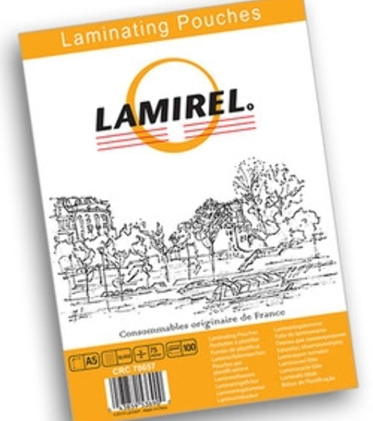 Пленка для ламинирования Lamirel LA-78657 75мкм A5 (100шт) глянцевая