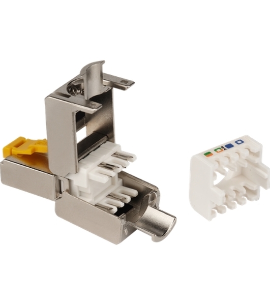 Коннектор Lanmaster LAN-TMP-S6A полевой RJ45 кат.6A STP бел. (упак.:1шт)