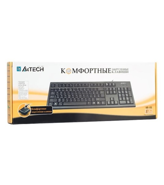 Клавиатура проводная A4Tech KR-85 USB черный