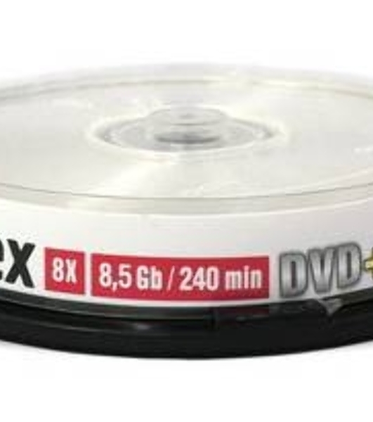 Диск DVD+R Mirex 8.5 Gb, 8x, Cake Box (10), Ink Printable, Dual Layer (10/300)