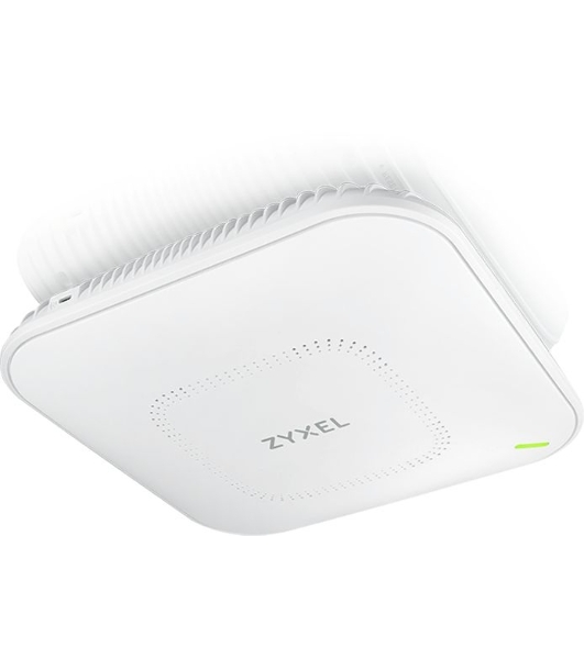 Гибридная точка доступа Zyxel NebulaFlex Pro WAX650S, W-Fi 6, 802.11a/b/g/n/ac/ax (2,4 и 5 ГГц), MU-MIMO, Smart Antenna, внутренние антенны 4x4, до 1200+2400 Мбит/с, 1xLAN 5GE, 1xLAN GE, PoE, защита о