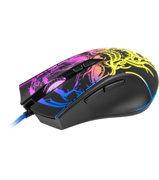 Мышь проводная Defender Bulletstorm GM-928 черный, 7200 dpi, USB, кнопки - 7