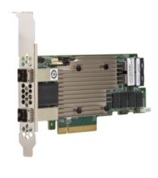 Контроллер MegaRAID 9480-8I8e SGL (05-50031-00), PCIe 3.1 x8 LP, SAS/SATA/NVMe, RAID 0,1,5,6,10,50,60, 16port(2 * int SFF8643 + 2 * ext SFF8644), 4Gb Cache, 3516ROC