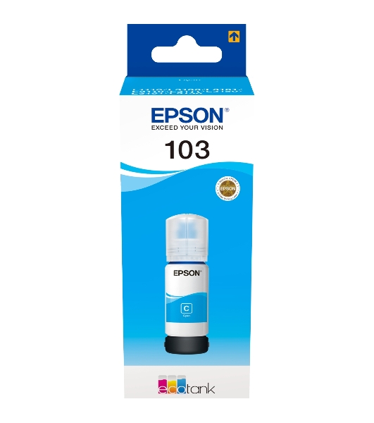 Чернила Epson 103C C13T00S24A голубой (65 мл) для Epson L3100/3110/3150