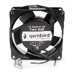 Вентилятор для корпуса Gembird черный, 92 мм, 2400 об/мин, 31.5 дБ, 2 pin, фото3