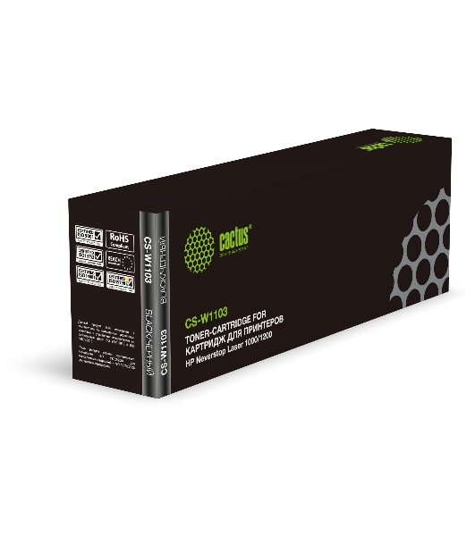 Картридж лазерный Cactus CS-W1103 черный (2500 стр.) для HP Neverstop Laser 1000/1200