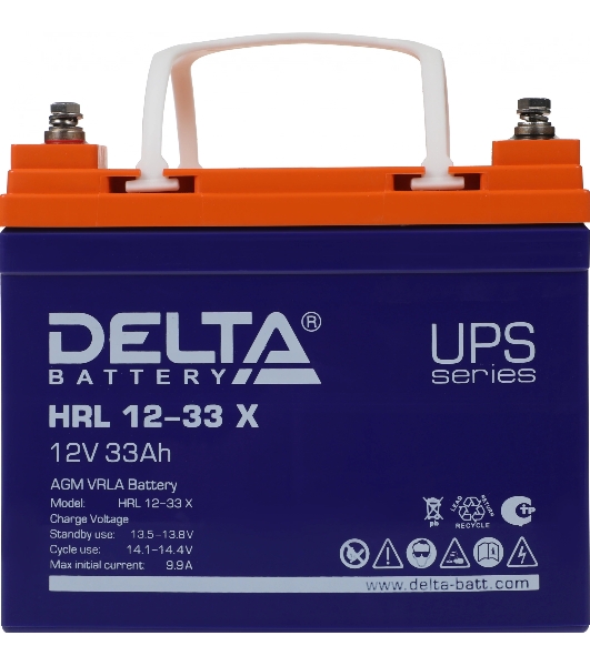 Батарея для ИБП Delta HRL 12-33 X 12В 33А·ч