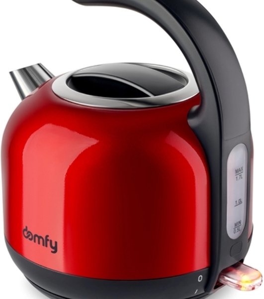 Чайник электрический Domfy DSB-EK304 1.7л. 2200Вт черный (корпус: стекло)