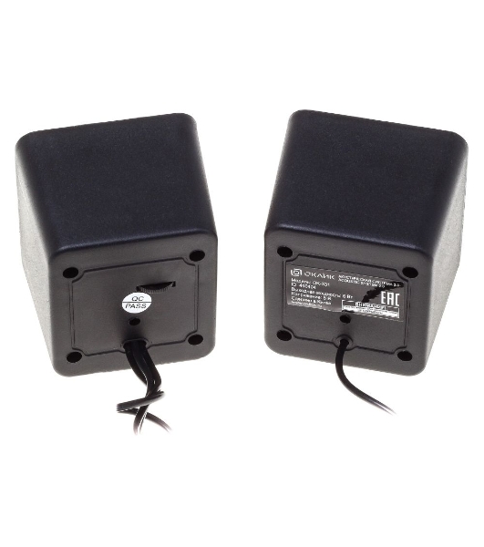 Акустическая система Oklick OK-331 2.0 черный 6Вт