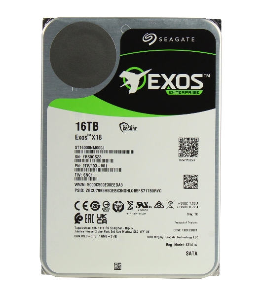 Жесткий диск Seagate 16Tb 7200RPM SATA 6Gb/S 256MB OFFICIAL RECERTIFIED
