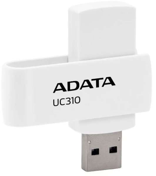 Флешка USB ADATA UC310 (UC310-64G-RWH), 64Gb, USB 3.2 Gen 1, R/W 100/30, белый