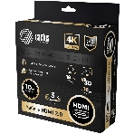 Кабель аудио-видео Cactus CS-HDMI.2-3 HDMI (m)/HDMI (m) 3м. позолоченные контакты черный, фото2