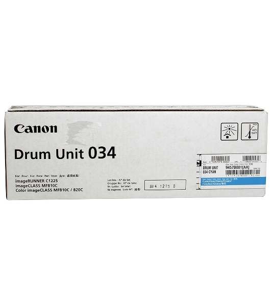 Фотобарабан Canon C-EXV034C cyan голубой, 34000 стр, для iR C1225/iF