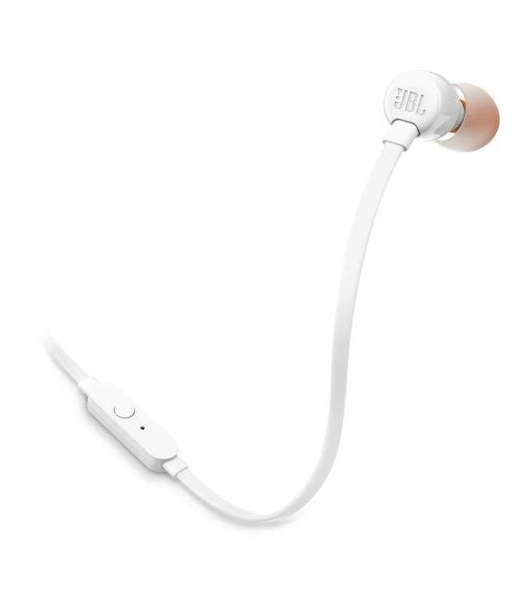 Проводные наушники JBL Tune 110 белый, внутриканальные, Jack 3.5 мм