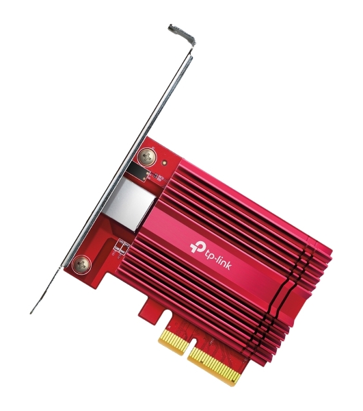 Сетевой адаптер 10 Gigabit PCI-E network adapter, 1 PCI Express 3.0 X4 interface, 1 100/1000/10000Mbps Ethernet port, come with Low-Profile and Full-Height Brackets