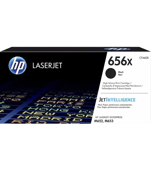 Картридж лазерный HP 656X черный увеличенной емкости для HP CLJ M652/M653 (CF460X) 27000 стр