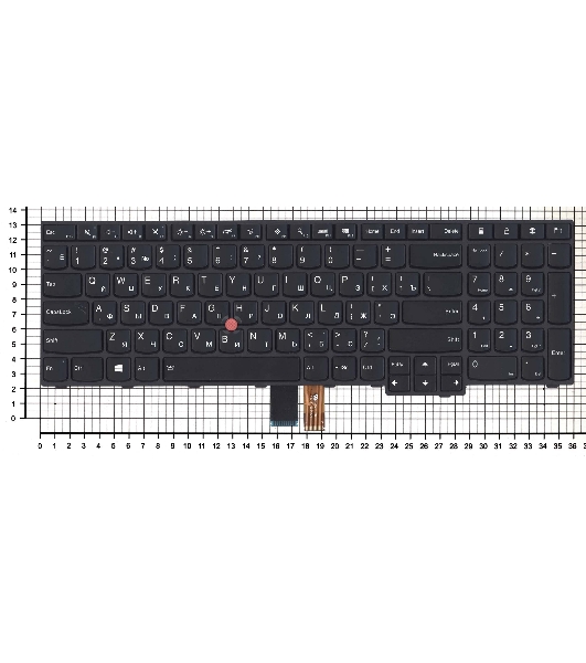 Клавиатура для ноутбука Lenovo Thinkpad Edge E550 E550C E555 E560 E565 черная с подсветкой