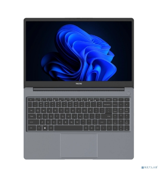 Ноутбук Tecno MegaBook K16SFA/16'/IPS/AMD Ryzen 5 7535HS/8Gb/512Gb SSD/AMD Radeon 660M/Windows 11 Home/серый/1.76kg