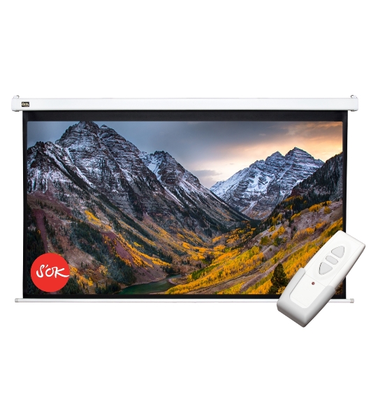 Экран Sakura Pro 186x105см Motoscreen 16:9 настенно-потолочный (моторизованный) 84' фибергласс