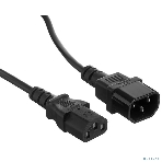 Кабель питания ExeGate Power EC-0,5P (C13->C14, VDE-250V-3*1.0мм2, медь, черный, 16A, 0.5 м), фото4