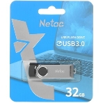 Флешка USB Netac U505 (NT03U505N-032G-32BK), 32Gb, USB 3.0, R/W 110/45, черный/серебристый, фото7